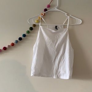 H&M brand high neck white tank